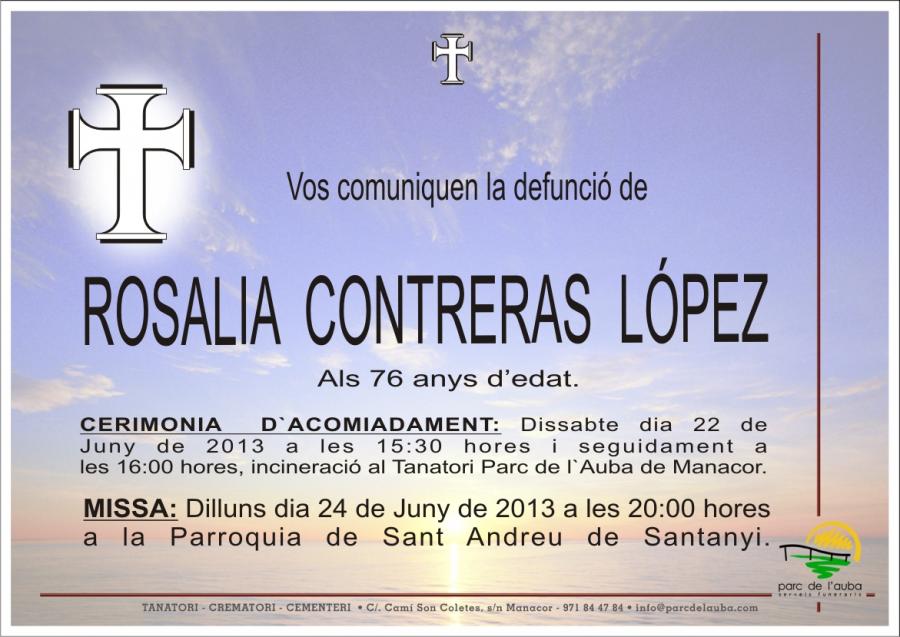 ROSALIA CONTRERAS  LÓPEZ