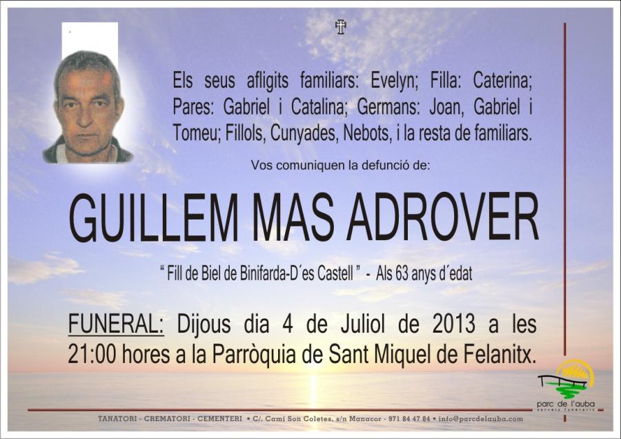 GUILLEM MAS   ADROVER