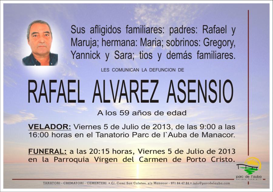 RAFAEL ALVAREZ  ASENSIO