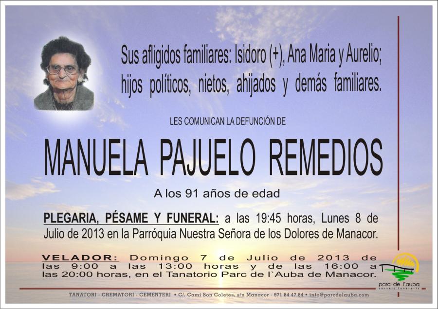 MANUELA PAJUELO  REMEDIOS