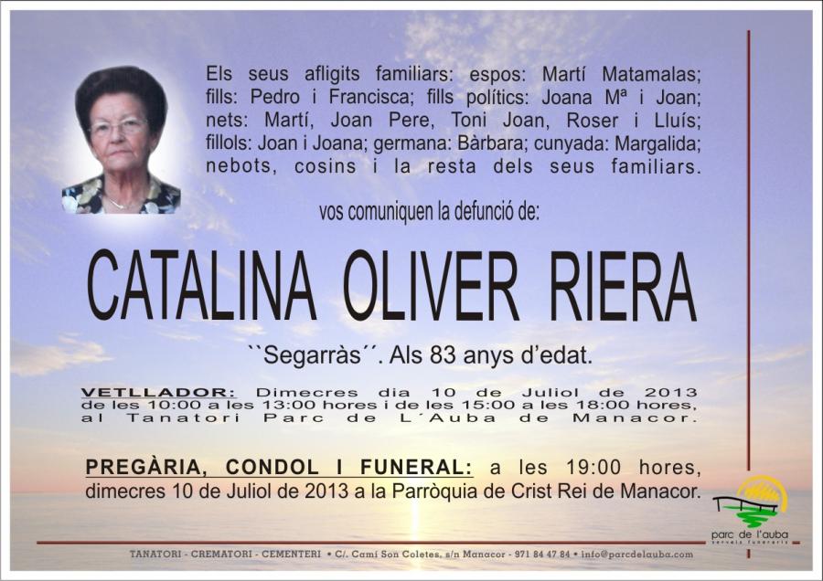 CATALINA OLIVER  RIERA