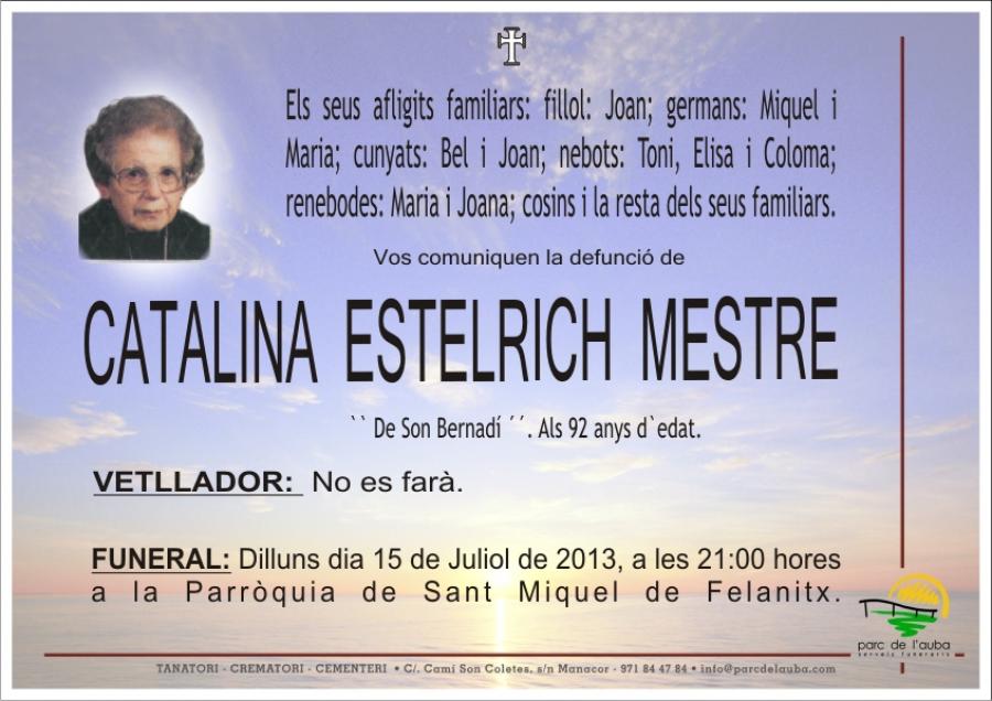 CATALINA ESTELRICH  MESTRE