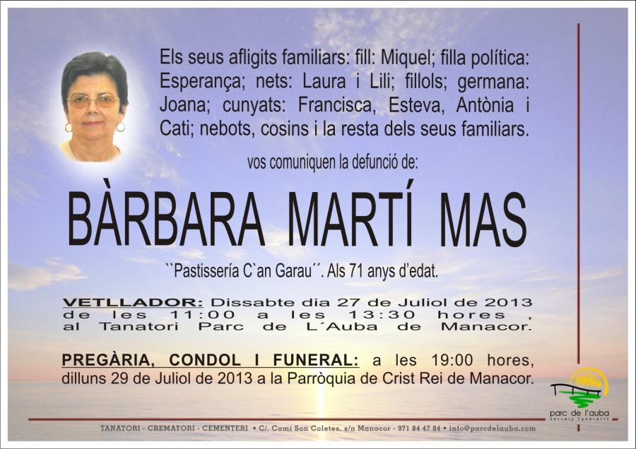 BÀRBARA  MARTÍ  MÁS
