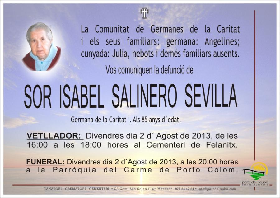 SOR  ISABEL SALINERO  SEVILLA