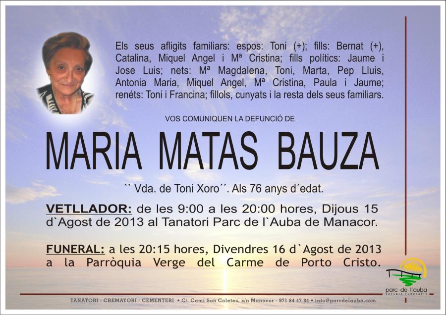 MARIA MATAS BAUZA