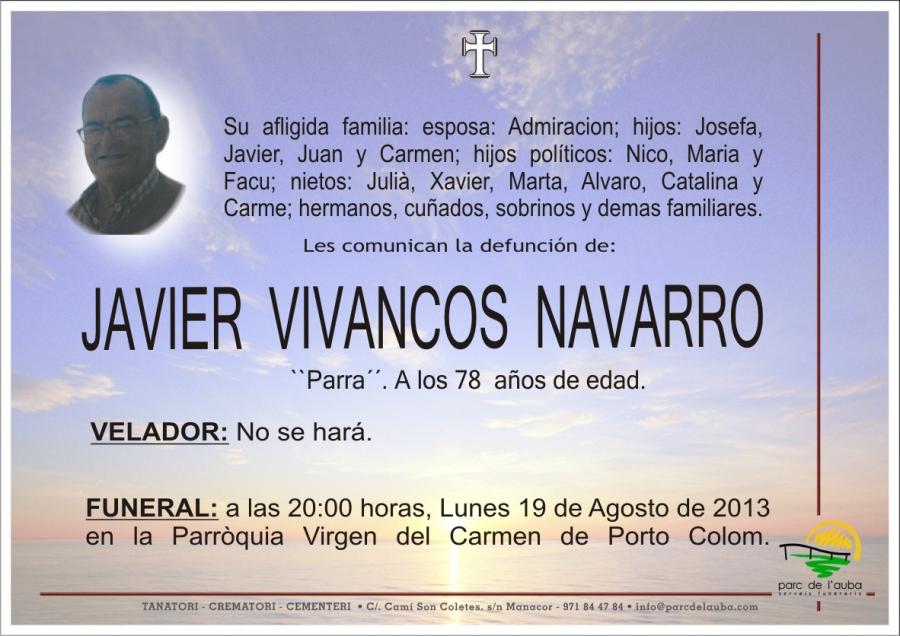 JAVIER VIVANCOS  NAVARRO