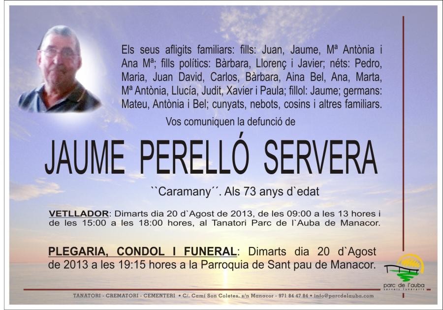 JAUME PERELLÓ SERVERA