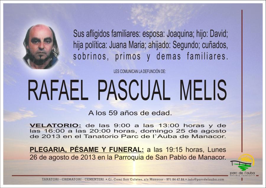RAFAEL PASCUAL  MELIS