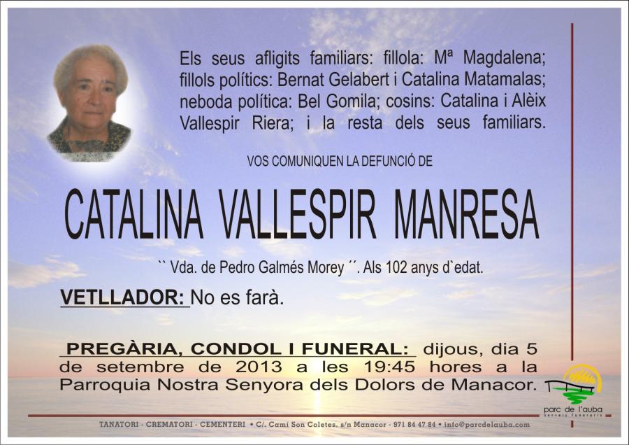CATALINA   VALLESPIR  MANRESA