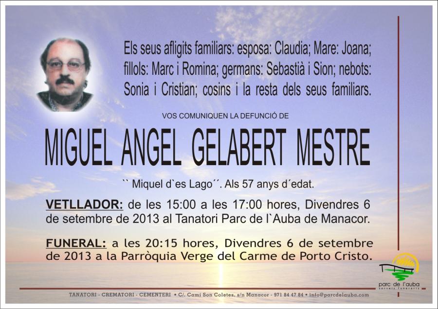 MIQUEL  ANGEL GELABERT  MESTRE