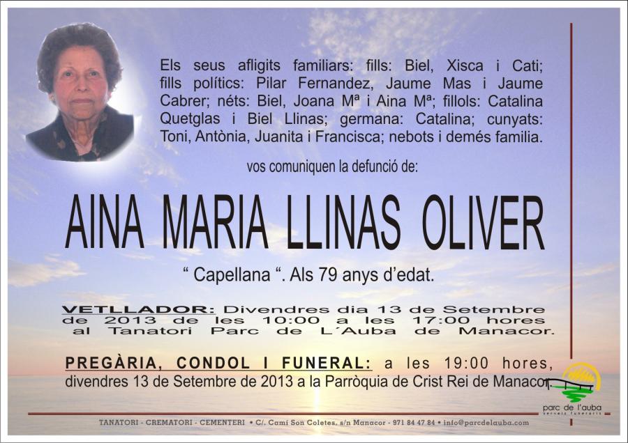 AINA MARIA LLINAS OLIVER