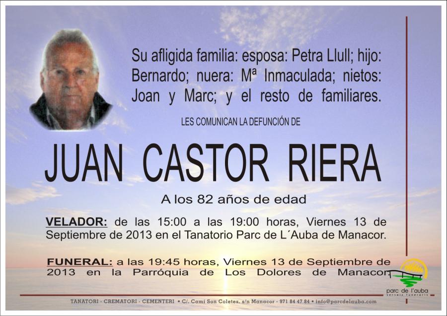 JUAN CASTOR RIERA