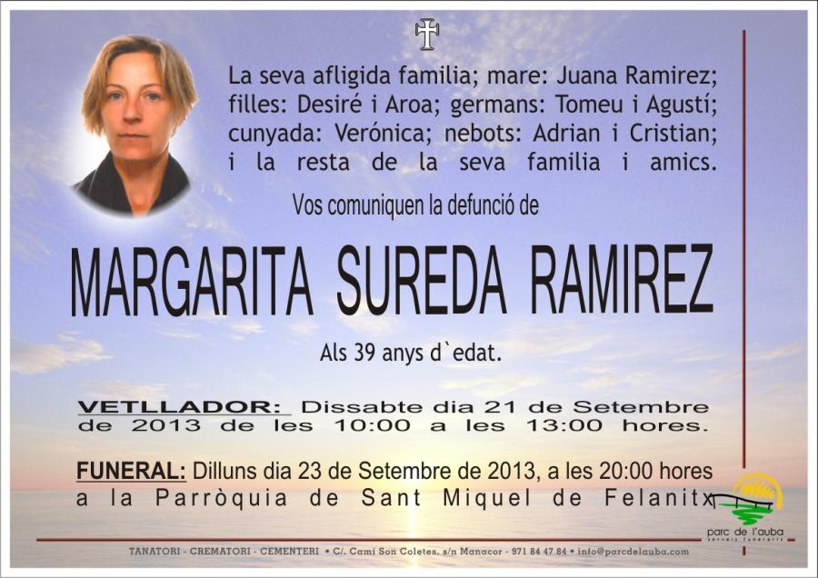 MARGARITA SUREDA RAMIREZ