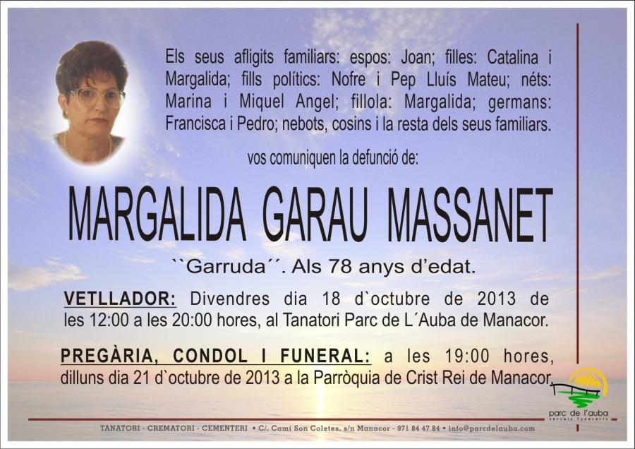 MARGALIDA GARAU  MASSANET