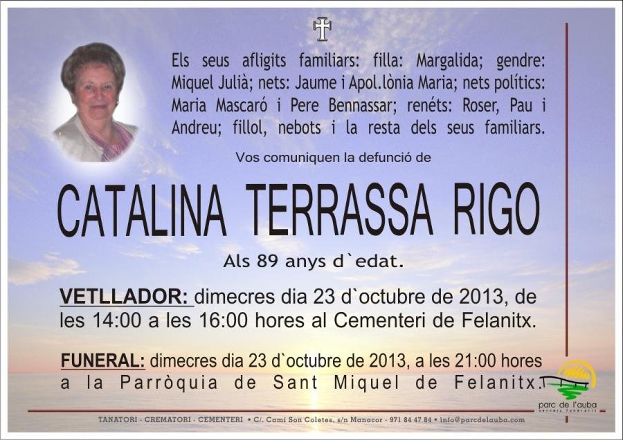 CATALINA TERRASSA  RIGO