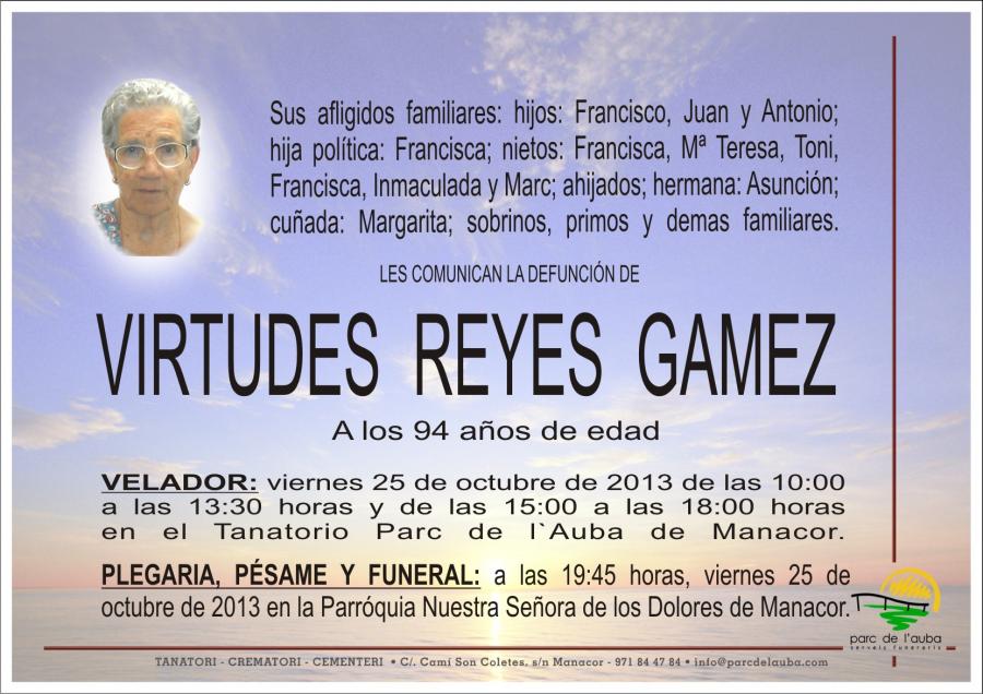 VIRTUDES REYES  GAMEZ