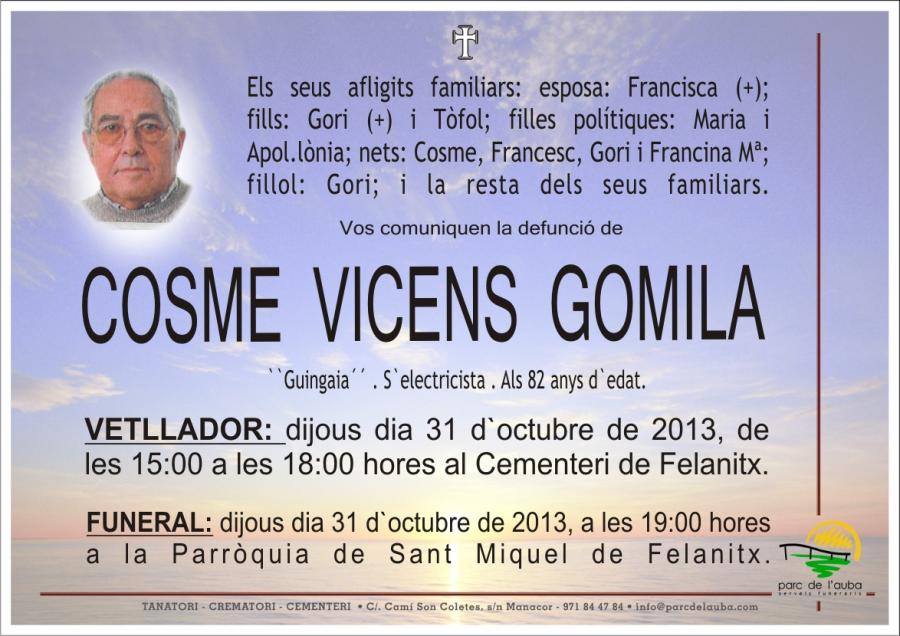 COSME VICENS  GOMILA
