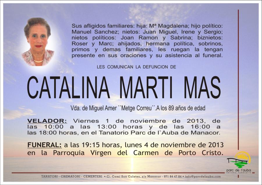 CATALINA MARTI  MAS