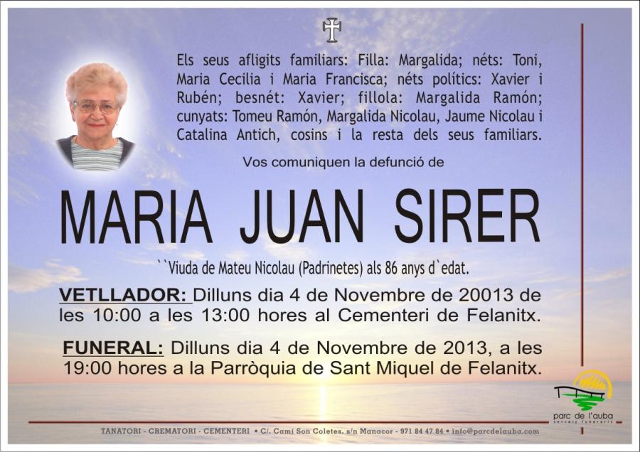 Maria Juan Sirer