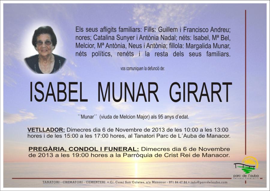 Isabel Munar Girart