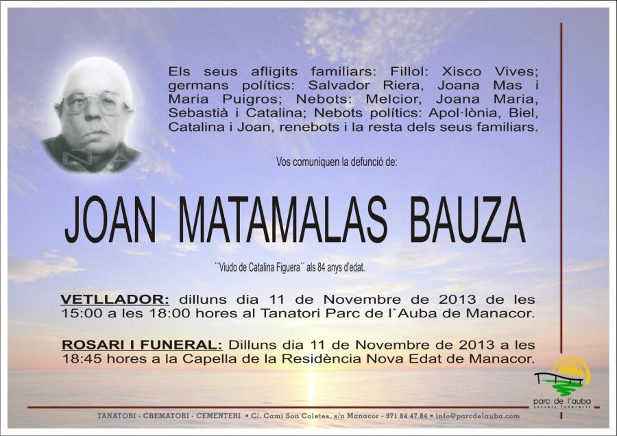 Joan Matamalas Bauza