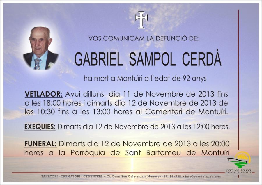 Gabriel Sampol Cerdá