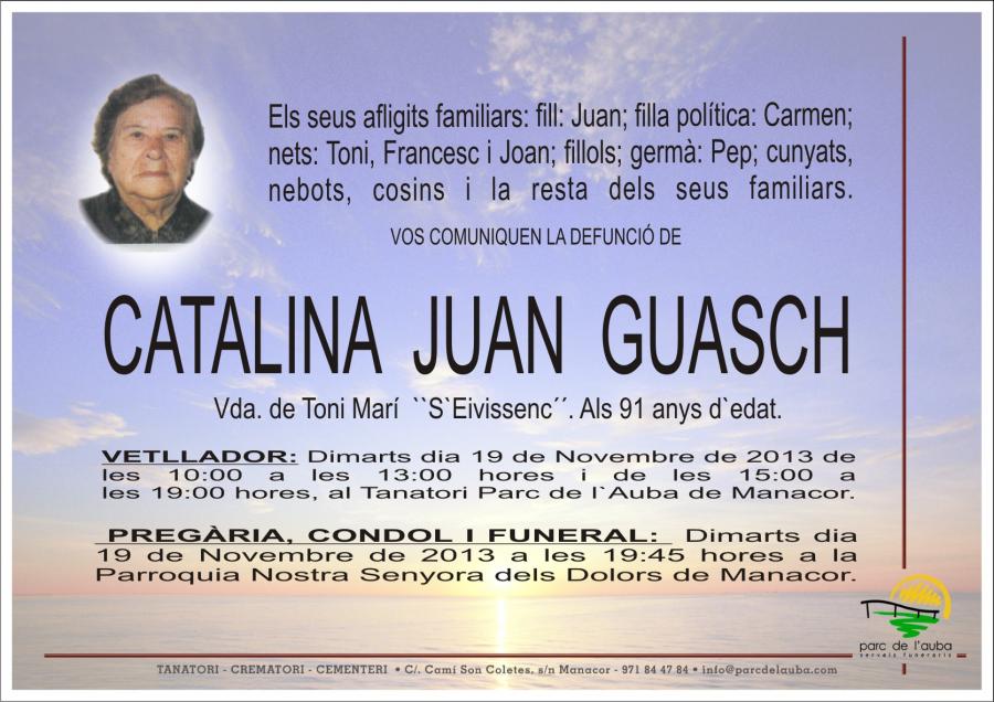 CATALINA   JUAN  GUASCH