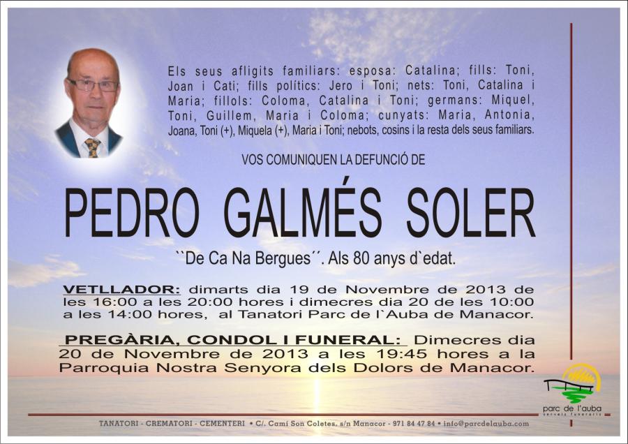 PEDRO GALMES  SOLER