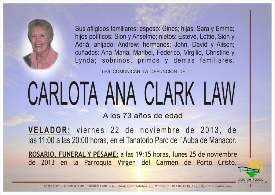 CARLOTA  ANA CLARK  LAW