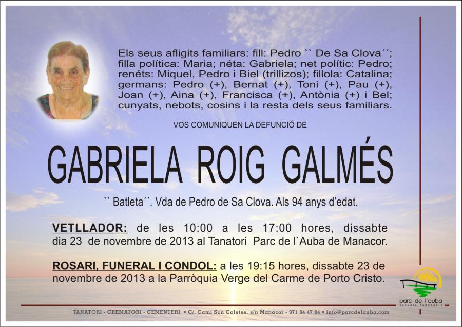 GABRIELA ROIG  GALMÉS