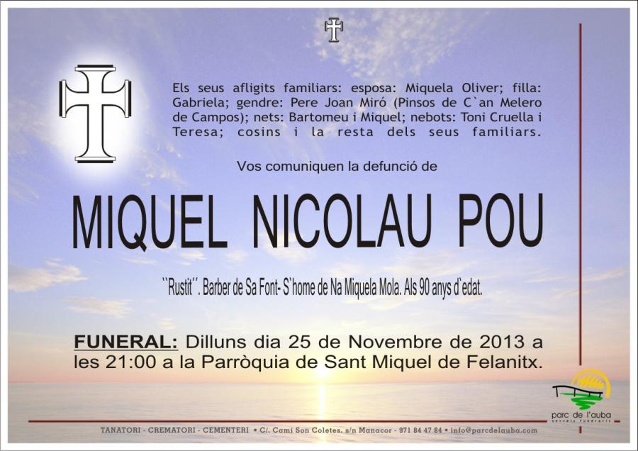 Miquel  Nicolau  Pou