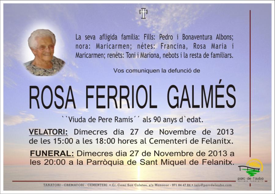 Rosa Ferriol Galmés