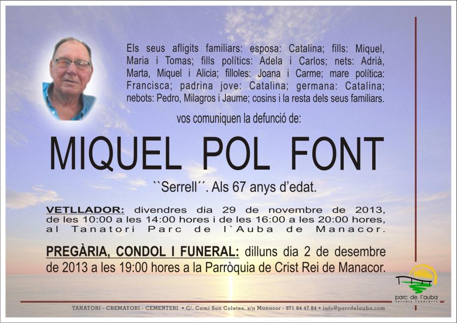 MIQUEL POL  FONT