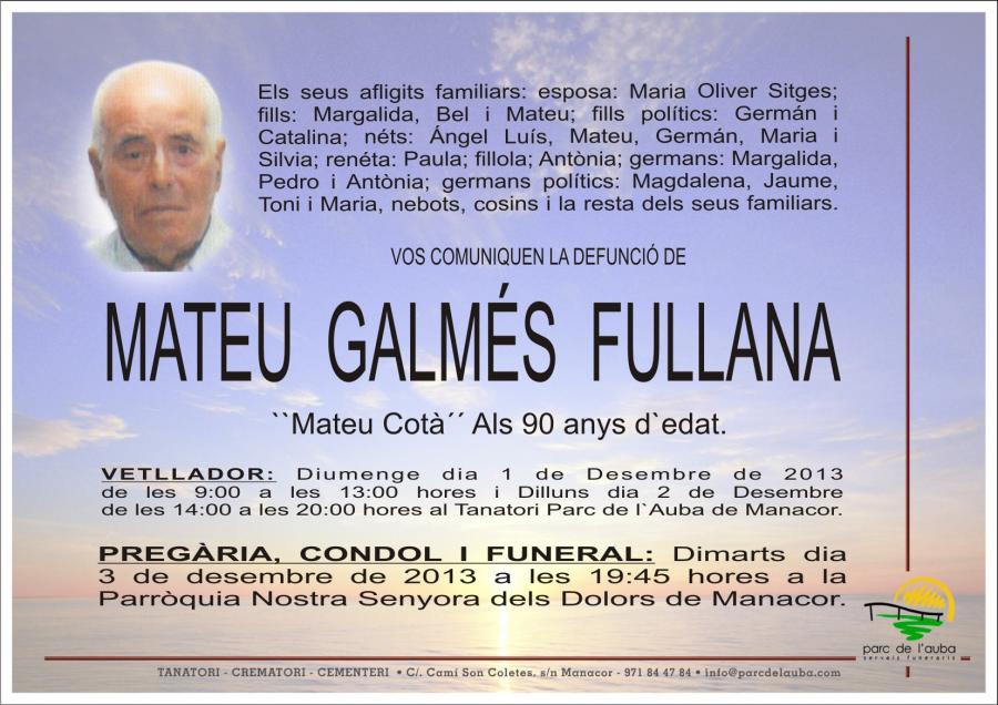 Mateu  Galmés Fullana