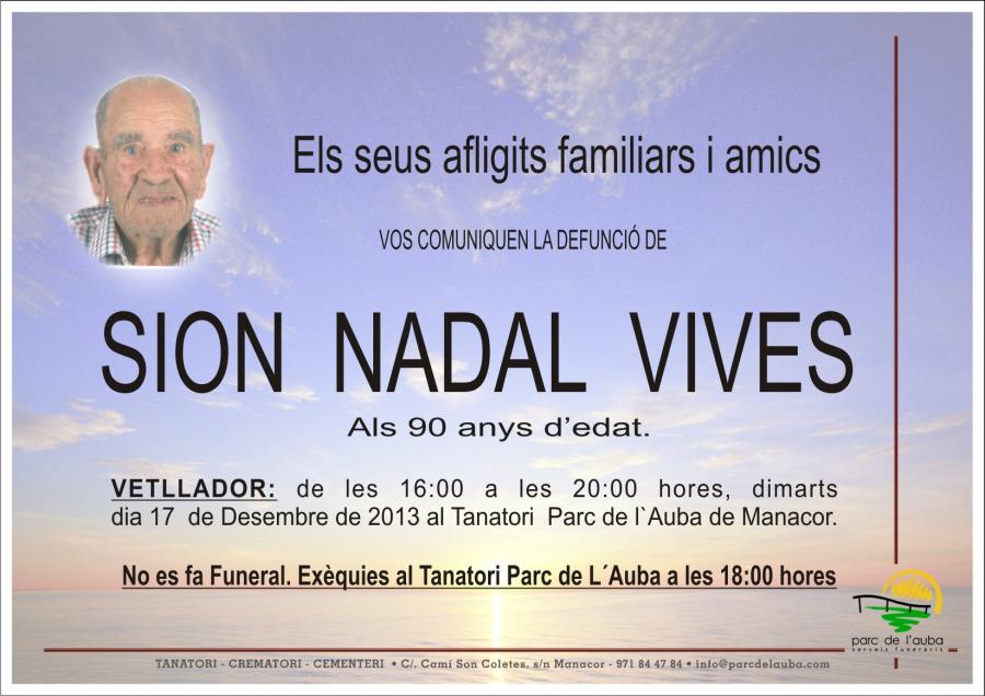 SION NADAL VIVES