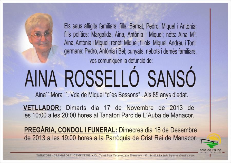 AINA ROSSELLÓ SANSÓ