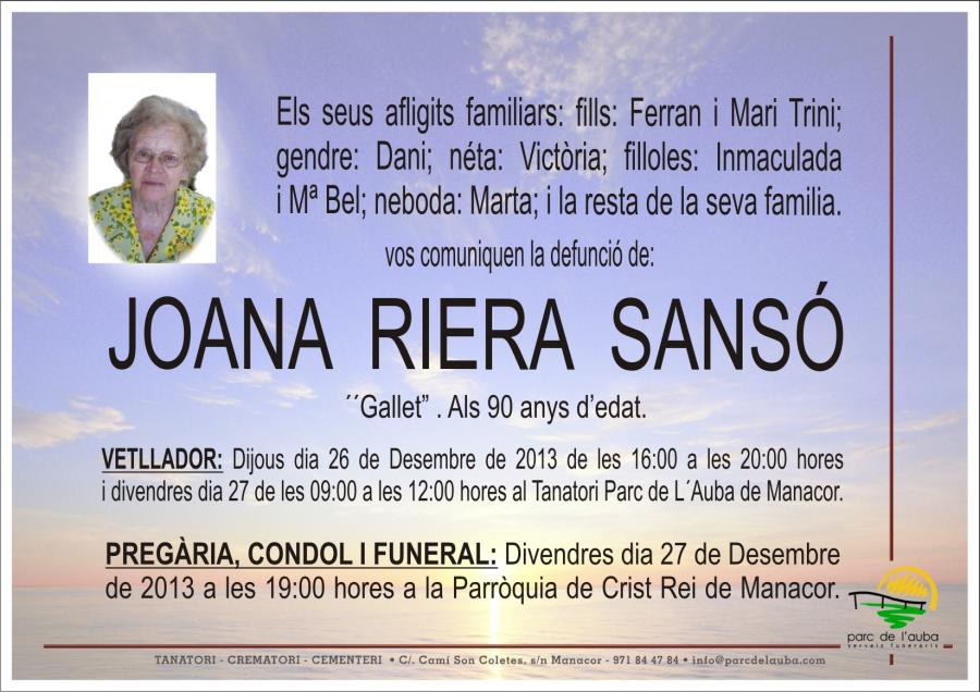 JOANA RIERA SANSÓ