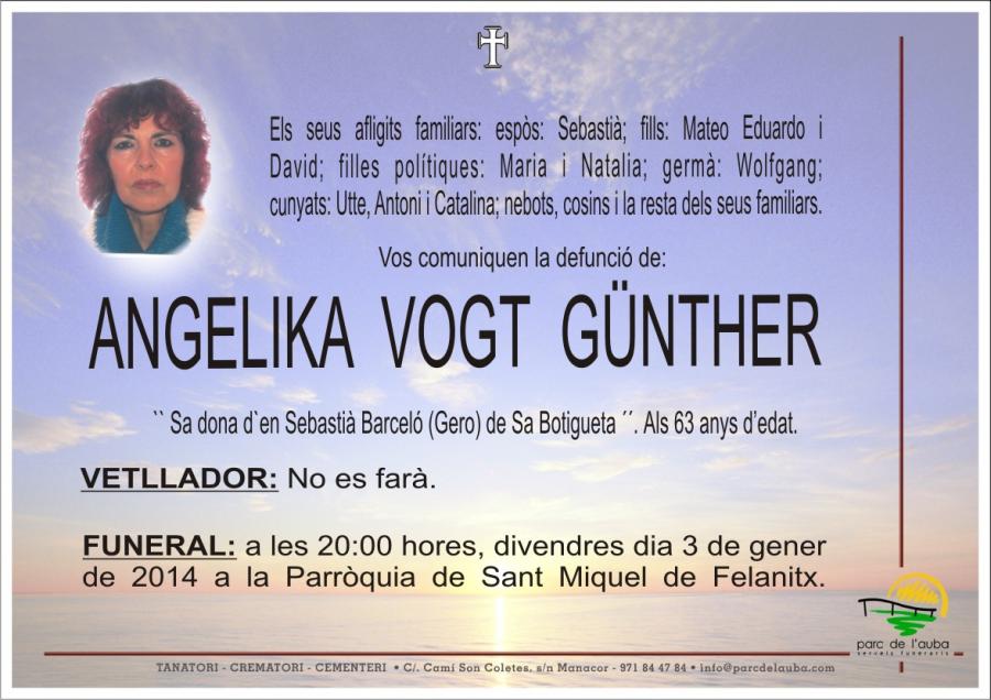 ANGELIKA VOGT  GÃœNTER