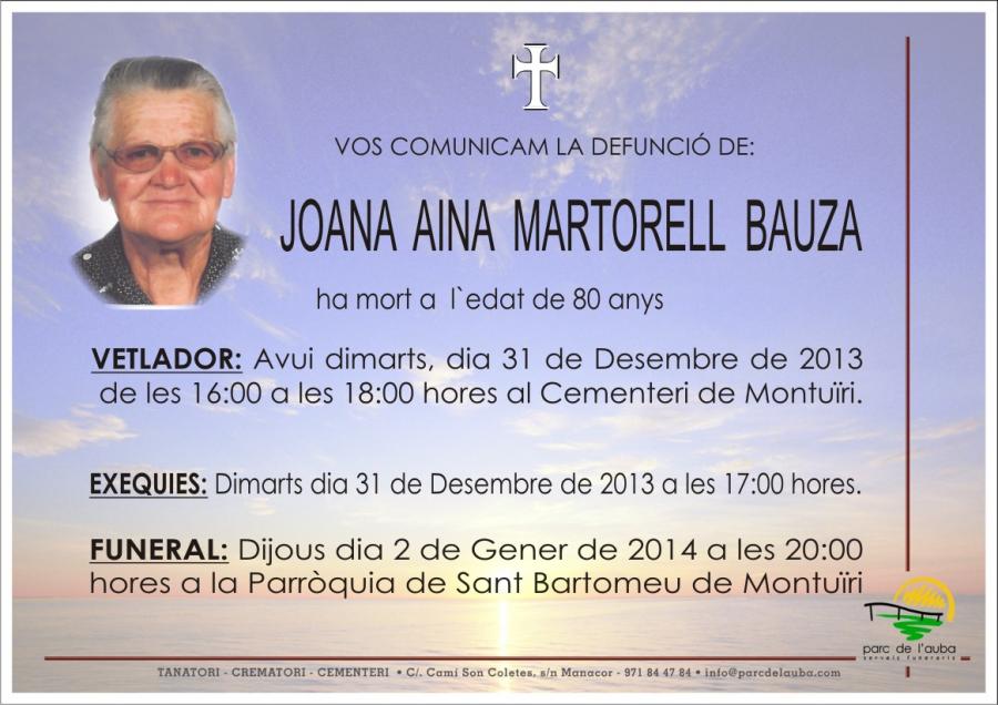 JOANA AINA MARTORELL BAUZA