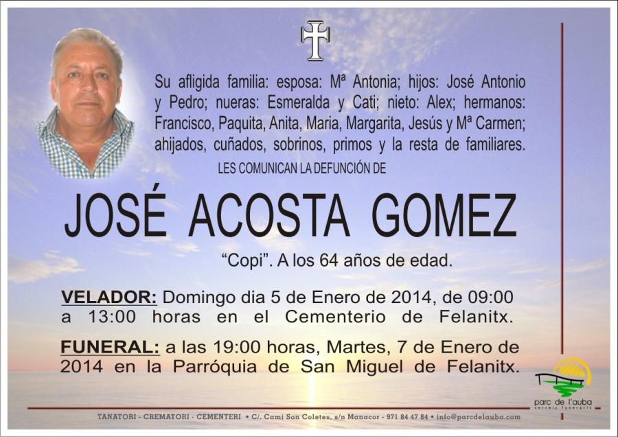 JOSÉ ACOSTA GOMEZ