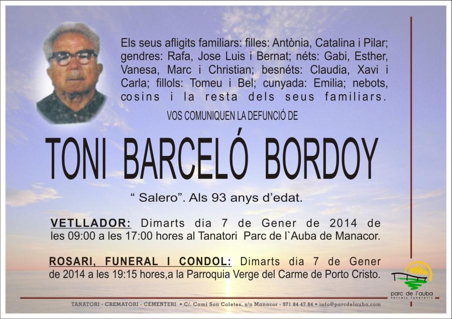 TONI BARCELÓ BORDOY