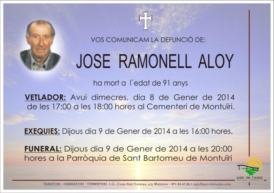 JOSE RAMONELL  ALOY