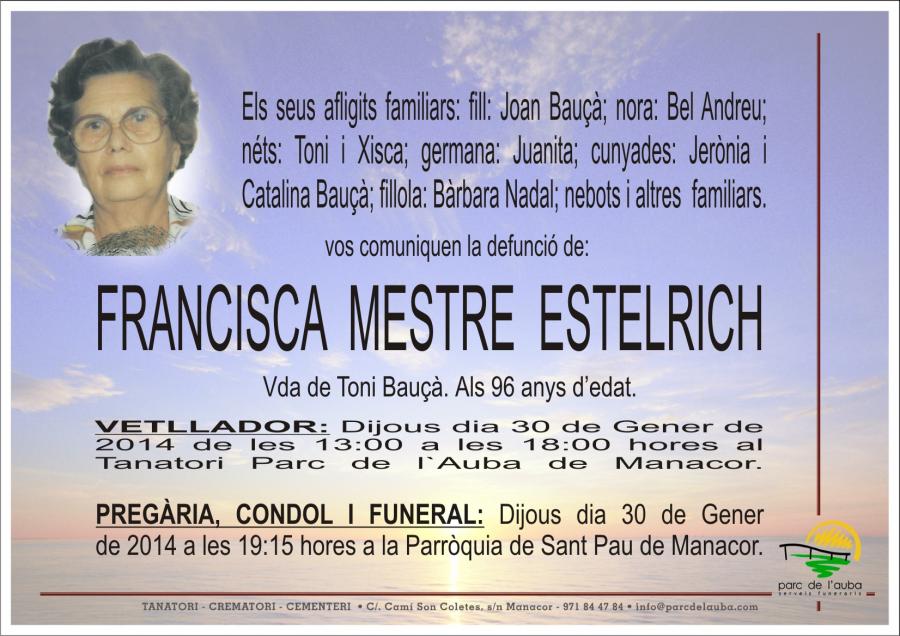 FRANCISCA MESTRE ESTELRICH