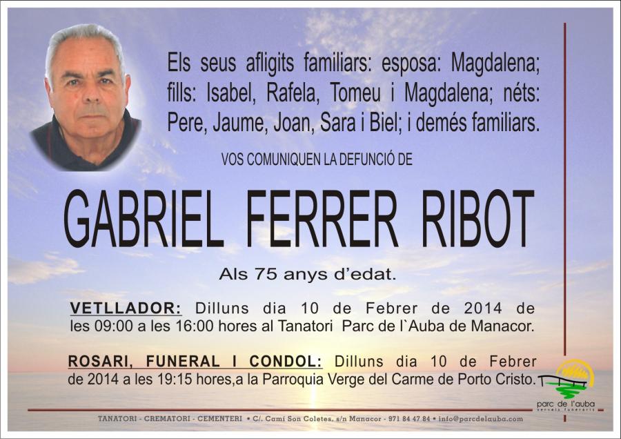 GABRIEL FERRER RIBOT