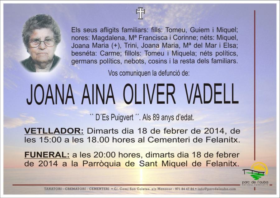 JOANA AINA OLIVER VADELL