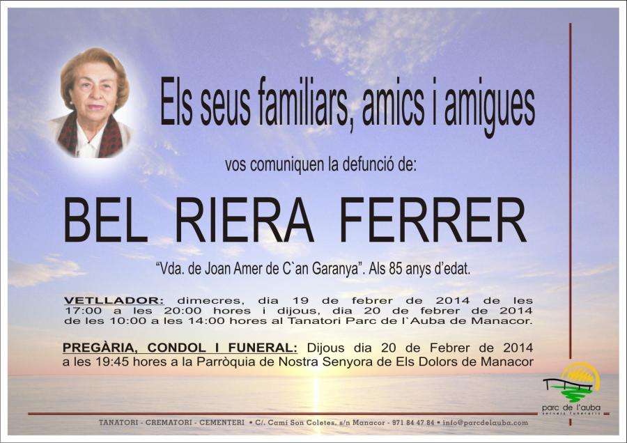 BEL RIERA  FERRER