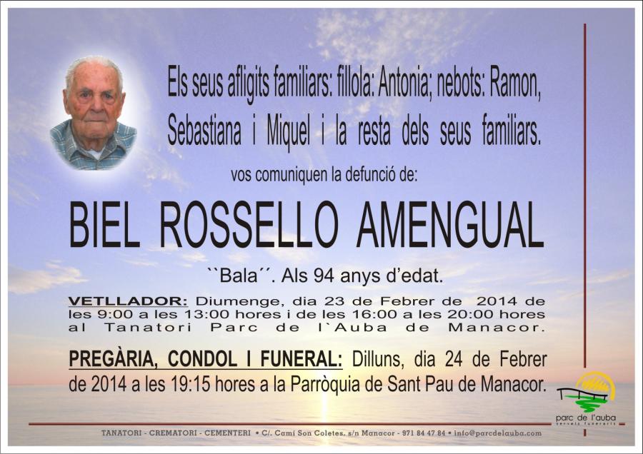BIEL ROSSELLO  AMENGUAL