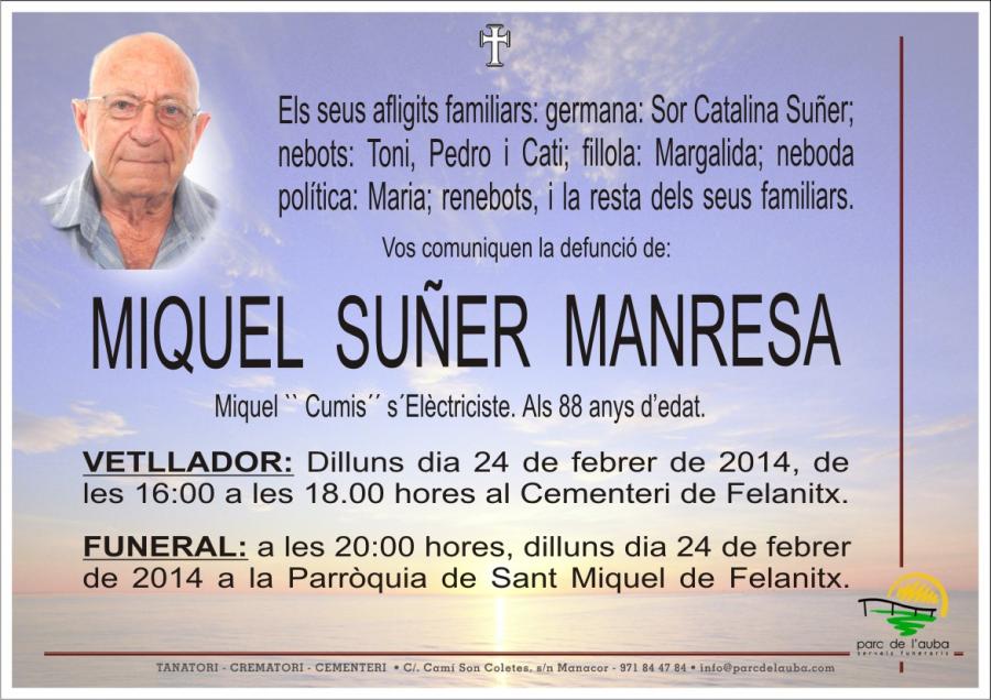 MIQUEL SUÑER MANRESA
