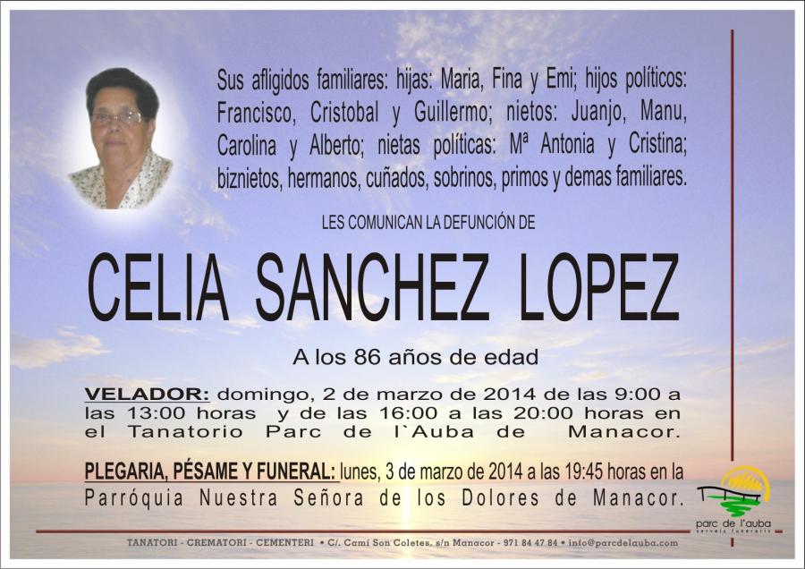 CELIA SANCHEZ  LOPEZ
