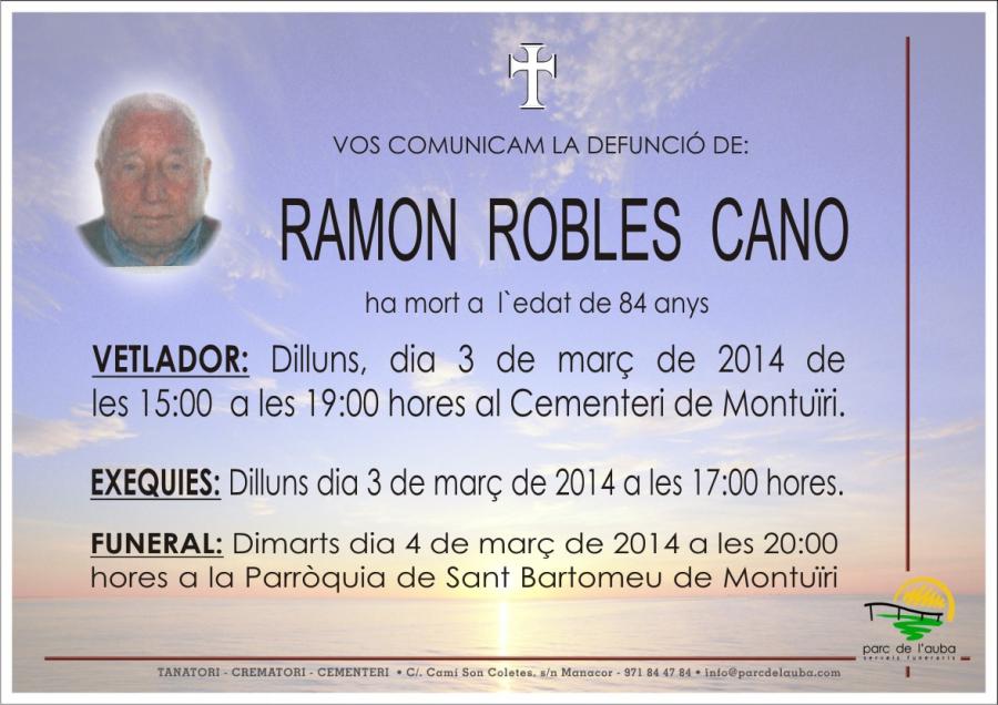 RAMON ROBLES  CANO